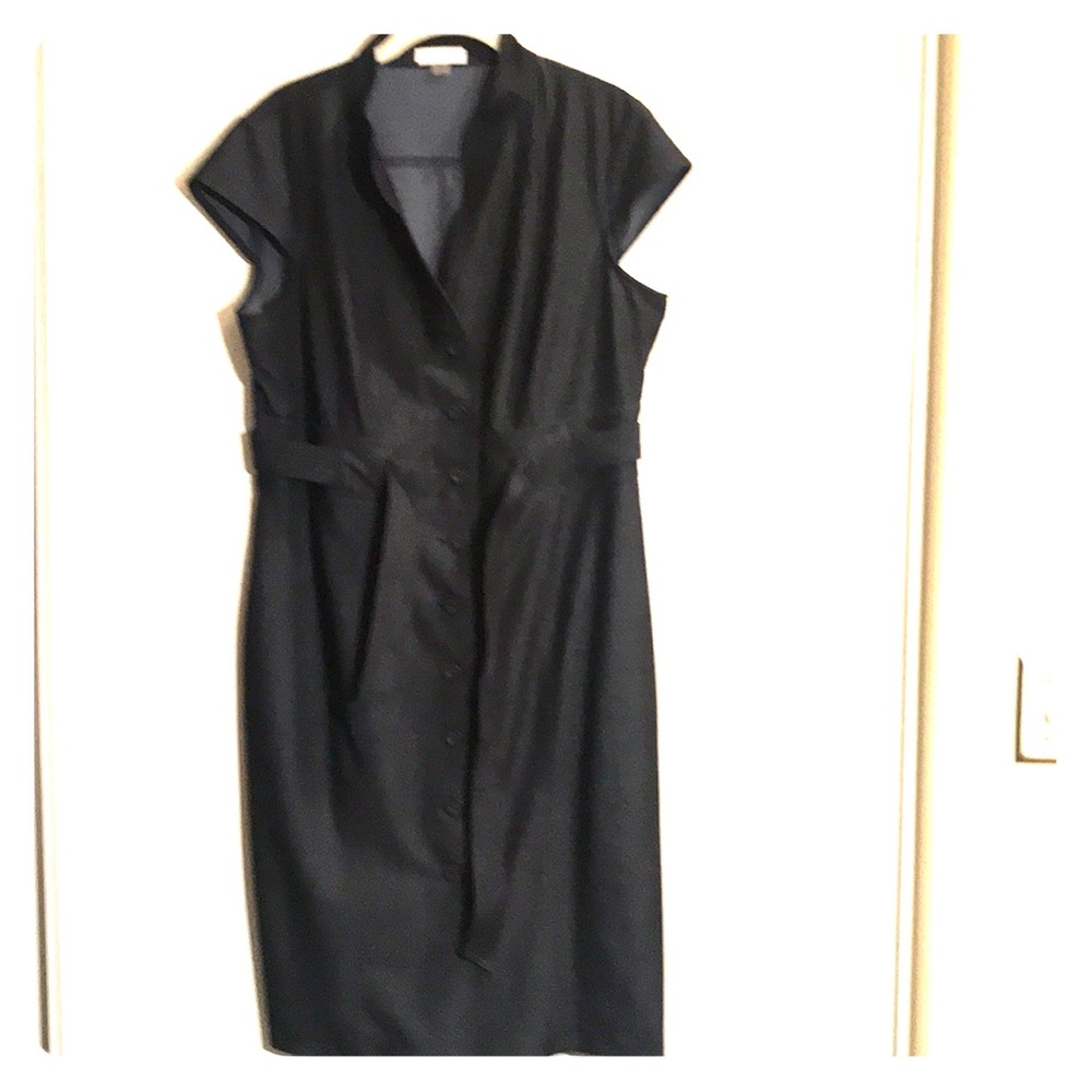 Calvin Klein Belted Shirt Dress Sz 14